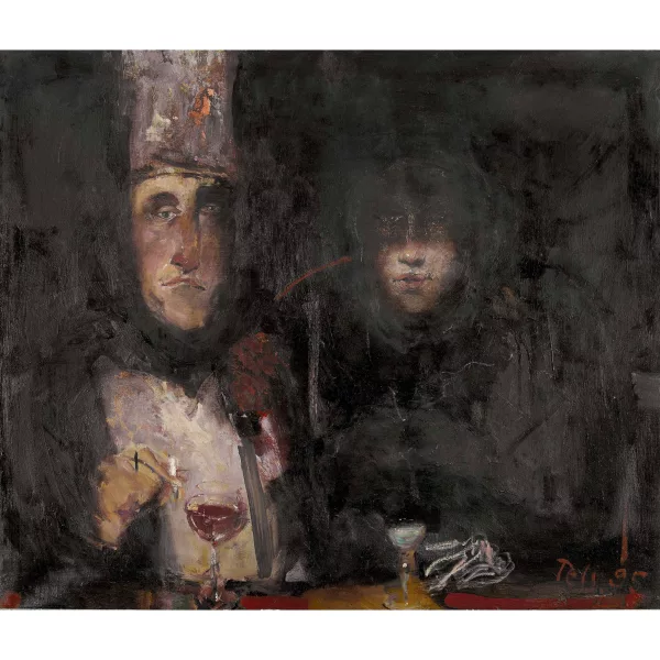 Heinrich Tessmer — "Baskische Kneipenszene".
