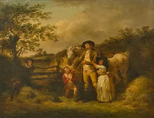 George Morland — The angry farmer.