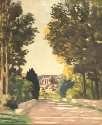 Albert André — Entrée de Laudun, 1927