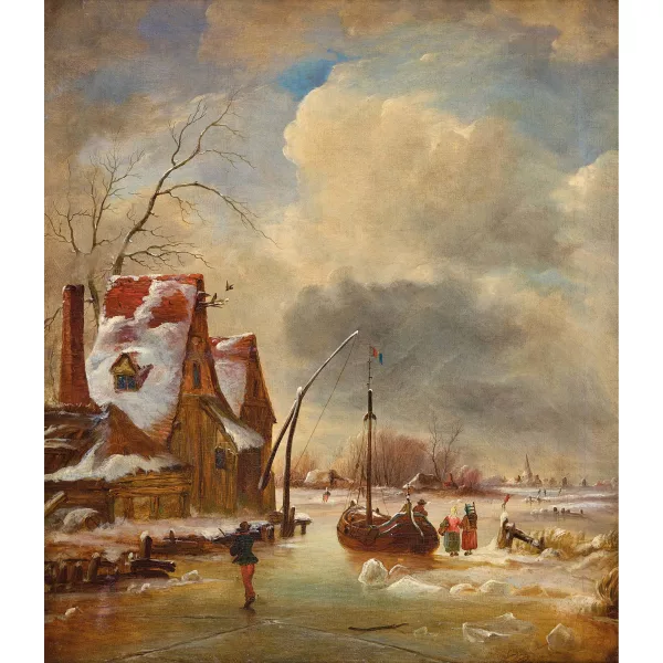 Edward Francis Drew Pritchard — Winter landscape.