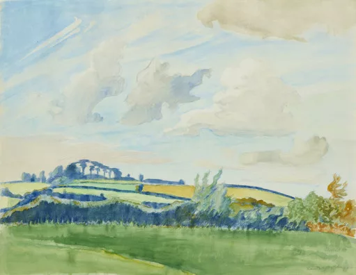 Erich Heckel — Landschaft i Angeln, 1940