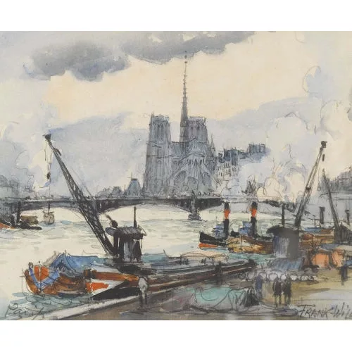 Frank-Will — Quai parisien avec Notre-Dame