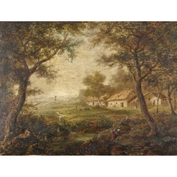 Alfred Koechlin-Schwartz — Attribué à ALFRED KOECHLIN-SCHWARTZ — "Environs de Lyon".