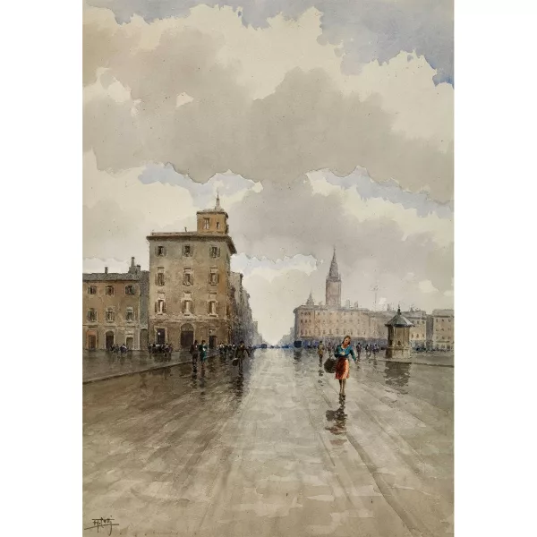 Aurelio Catti — Italian piazza.