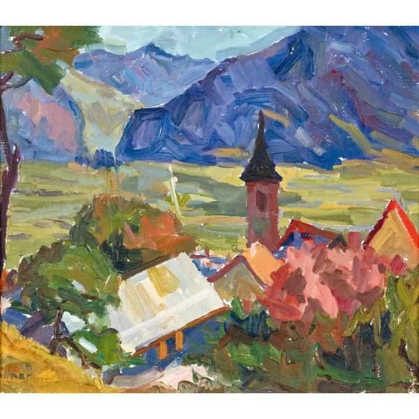 Karl Plattner — Village de montagne.