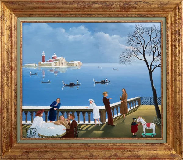 Daniel Bonnec — Vue de Venise en hiver,