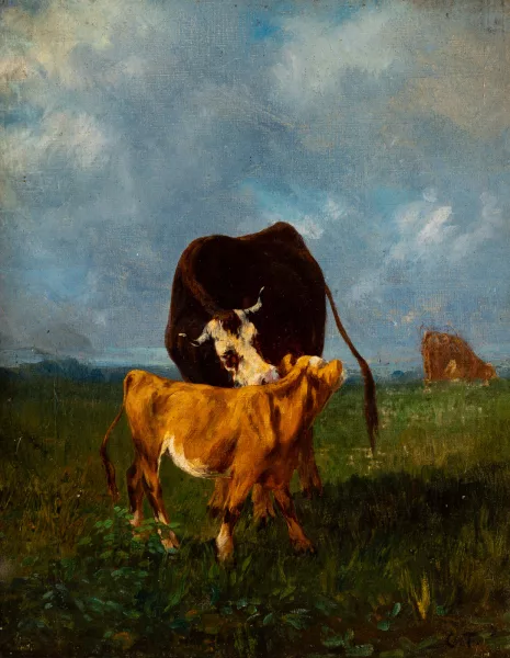 Constant Troyon — Paysage en Normandie