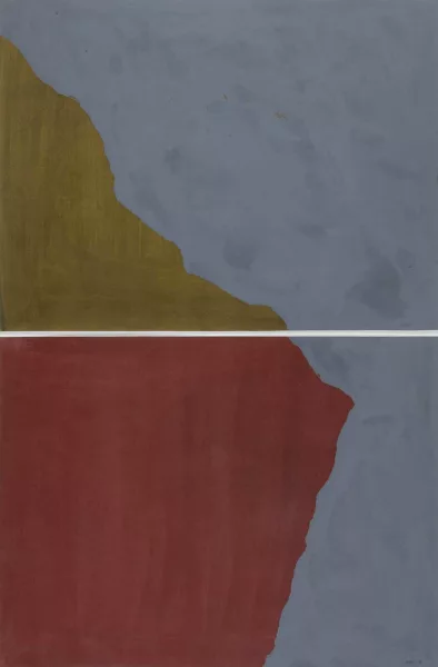 Sol LeWitt — Dyptich with Irregular Shapes on Two Different Colors, 1997