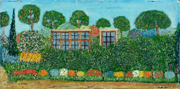 Louis Vivin — 2 Gemälde: Landschaft; Bauernhof