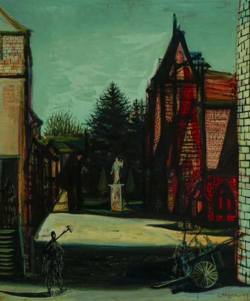 Jean Carzou — Dorfplatz