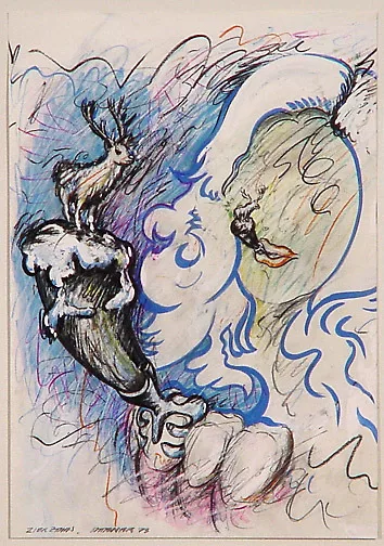 Christian Ludwig Attersee — Zierzans, 1973