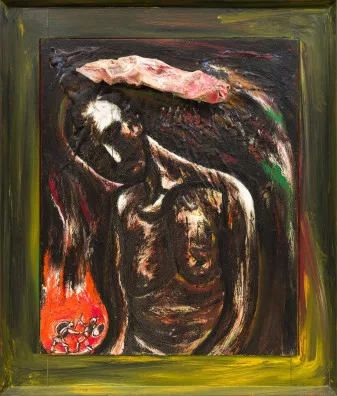 Enzo Cucchi — Il pensiero di una bhattaglia, 1982