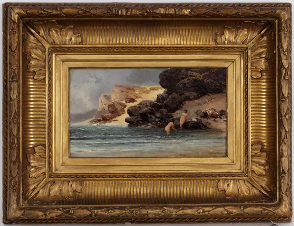 Jean-Baptiste Henri Durand-Brager — Baigneuses en bord de mer,