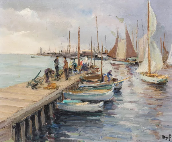Marcel Dyf — Le port de Cannes