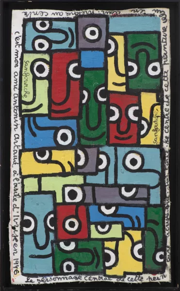 Jean-Joseph Sanfourche — Jean-Joseph SANFOURCHE (1929-2010), 'Composition', huile