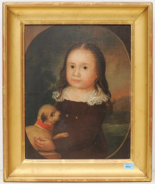 Johann Schlesinger — Portrait d'une fillette de la famille Kraehbiel âgée de 3 ans et 4 mois