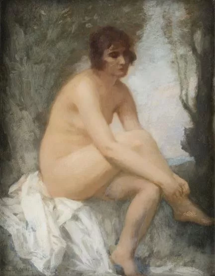 Gustave Lorain — Baigneuse