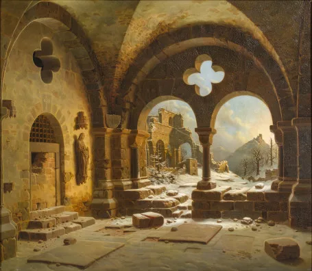 Carl Hasenpflug — Klosterruine im Winter