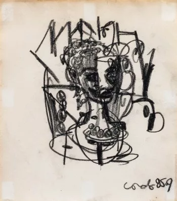 George Condo — Sans titre, 1985