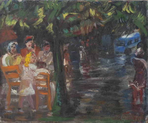Jānis Tīdemanis — Le déjeuner sur la terrasse