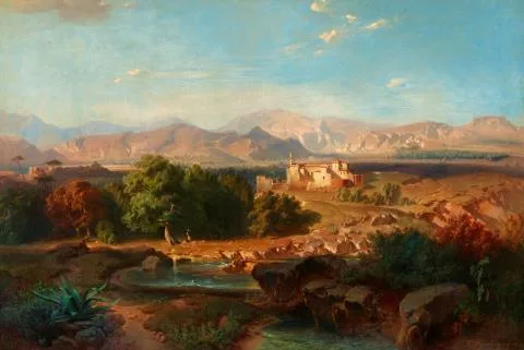 Fritz Bamberger — Andalusische Landschaft