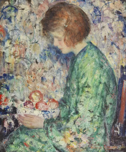 Murray Percival Bewley — Jeune fille à la corbeille de fruits