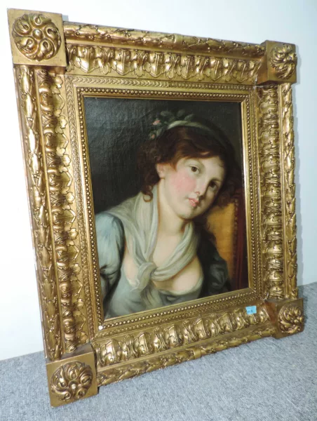 Jean-Baptiste Greuze — Copie d'après Jean-Baptiste Greuze — Jeune fille