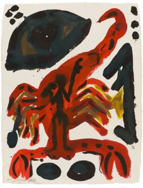 A. R. Penck — Sans titre (scorpion)