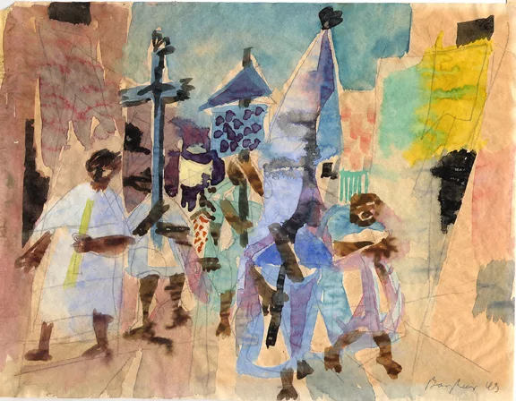 Eduard Bargheer — Prozession, 1949