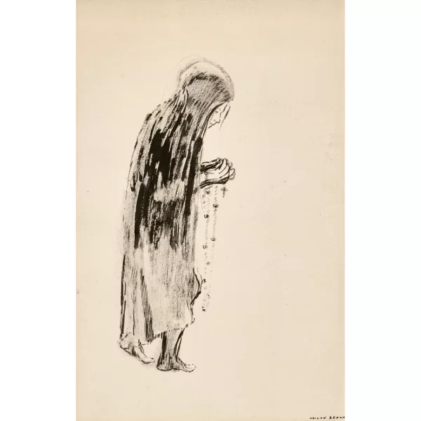 Odilon Redon — Alte Frau mit Rosenkranz