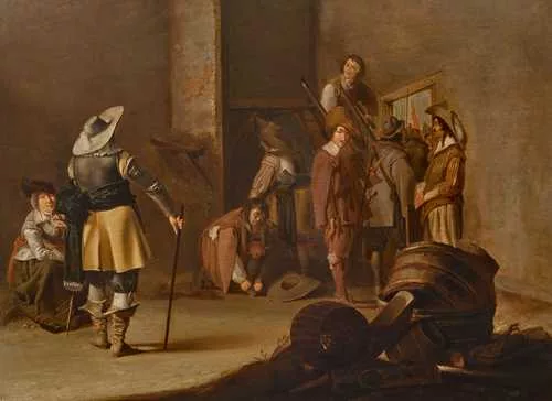 Pieter Codde — Interior with soldiers.