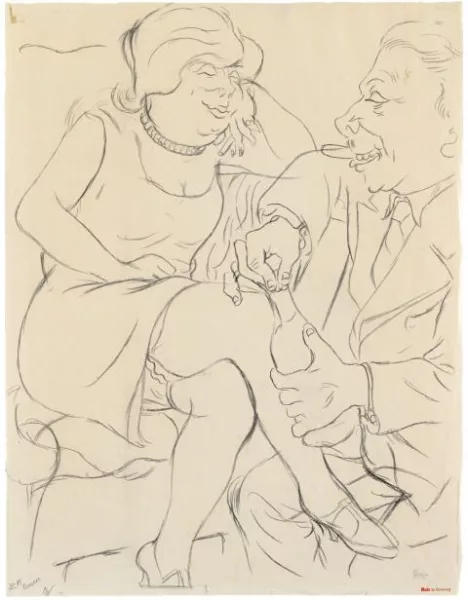 George Grosz — Die letzte Flasche