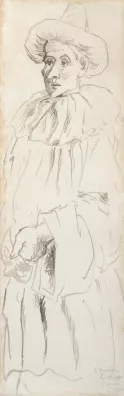 Pablo Picasso — Pierrot con mascherina, 1917/18