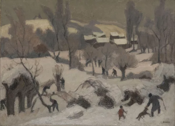 Jules-Émile Zingg — Élagueurs sous la neige