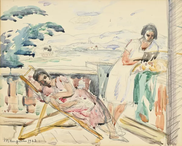 Henri Manguin — Deux femmes sur un balcon