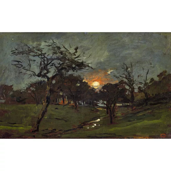 Charles-François Daubigny — Paesaggio al tramonto