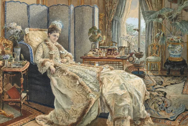 Marie Désiré Bourgoin — Portrait de la Princesse Marie de Ligne Duchesse de Bissacia (1843-1898)