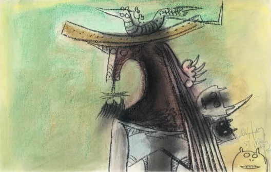 Wifredo Lam — Senza titolo (Donna con cappello), 1978