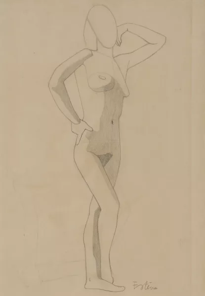 Maurice Estève — Etude de nu, 1928