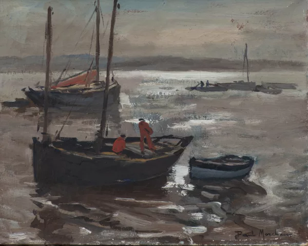 Paul Morchain — Paul MORCHAIN (1876-1939), 'Retour de pêche en Bretagne'