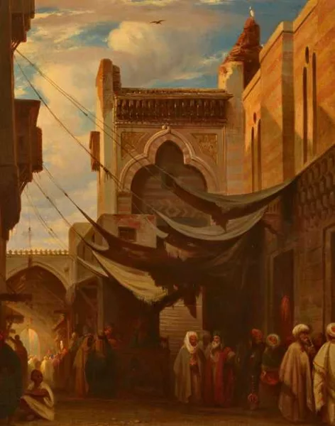 Carl Spitzweg — Strasse in Cairo. Um 1850–55.