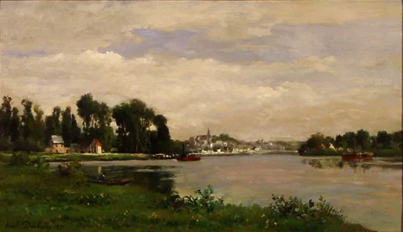 Karl Daubigny — Flusslandschaft, 1871