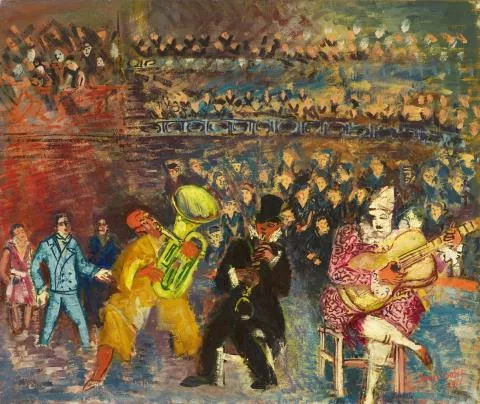 Jean Dufy — Trio de clowns musiciens