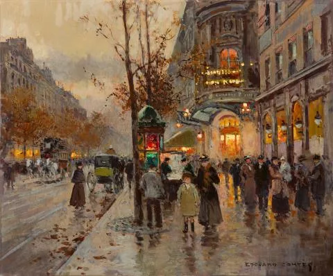 Édouard Cortès — Paris, Théâtre du Vaudeville, soir d'automne