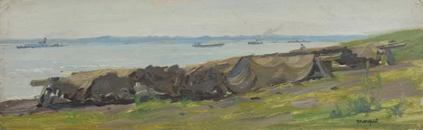 Albert Marquet — Tentes militaires sur un bord de mer