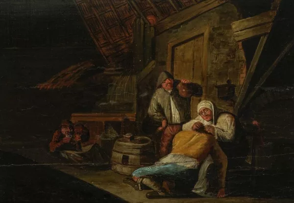 Pieter de Bloot — Attribué à Pieter de Bloot — Scène d'épouillage