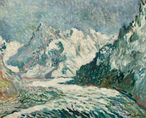 Louis Valtat — La Mer de Glace à Chamonix-Mont-Blanc. 1903.