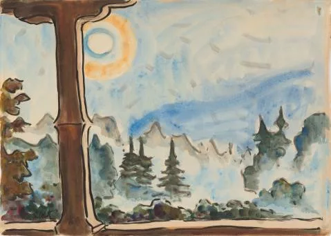 Karl Schmidt-Rottluff — Nebelmorgen in der Eifel