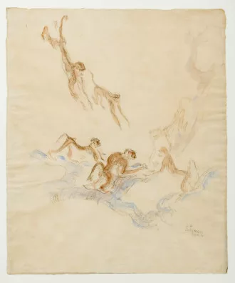 Ludwig Heinrich Jungnickel — Affenfamilie, 1921