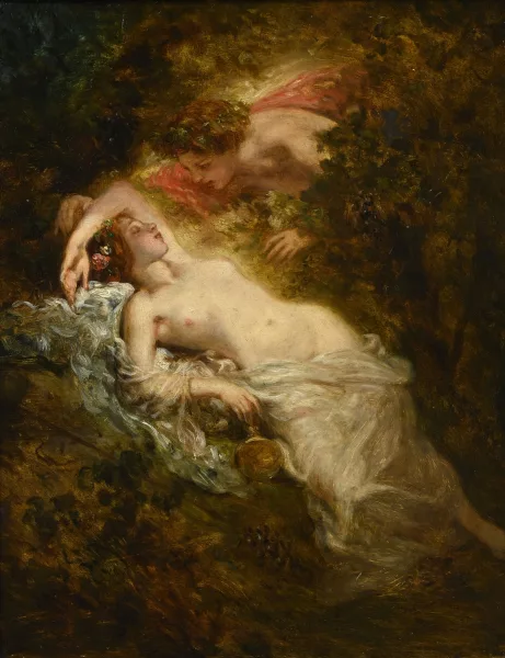 Nicolas François Octave Tassaert — Entourage de Octave Tassaert — Erigone et Bacchus,